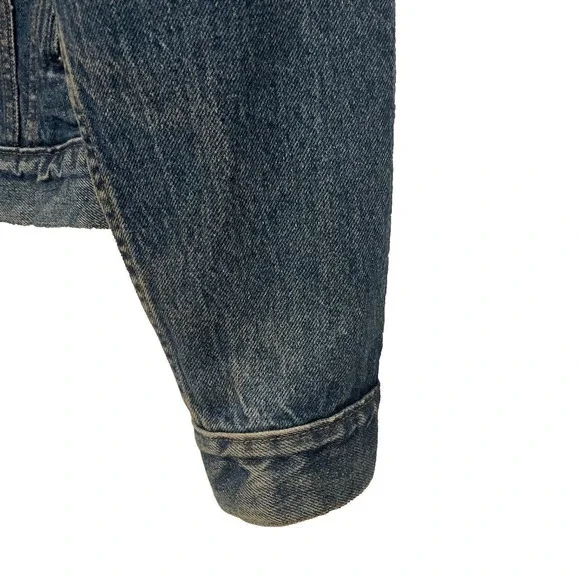 Vtg Levi's 71506 Type III Trucker Denim Jckt Men's 44L Brown Patch USA Big &Tall - Picture 6 of 10